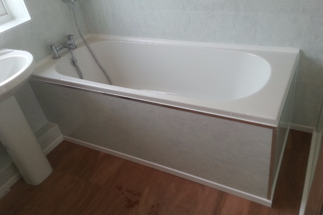 storm wall as a bath panel